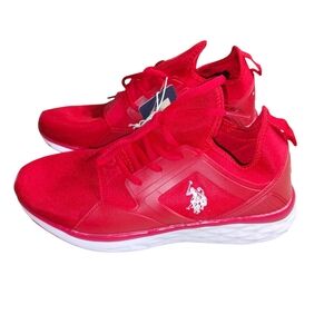 U.S. Polo Assn. Red Sneakers with Logo